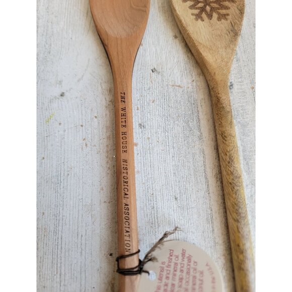 White House Wooden spoon Xmas kitchen set decor home - Picture 3 of 5